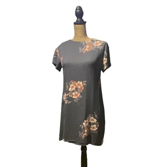 Vici Mini Dress Floral Gray Pink Wedding Guest Event Special Occasion Sz Medium - Picture 1 of 11